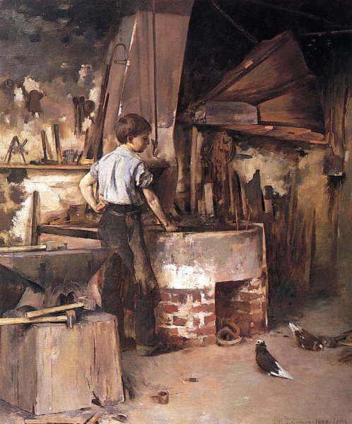 The Forge (or An Apprentice Blacksmith)