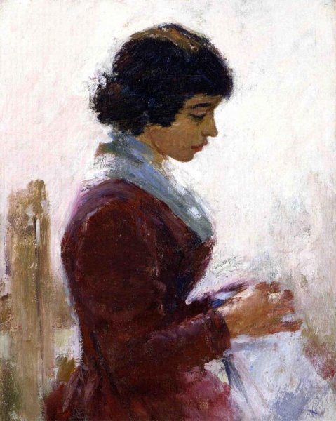 Girl in Red, Sewing