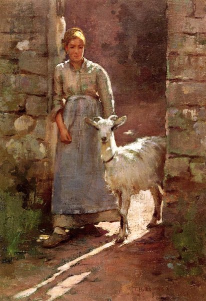 Girl With Goat